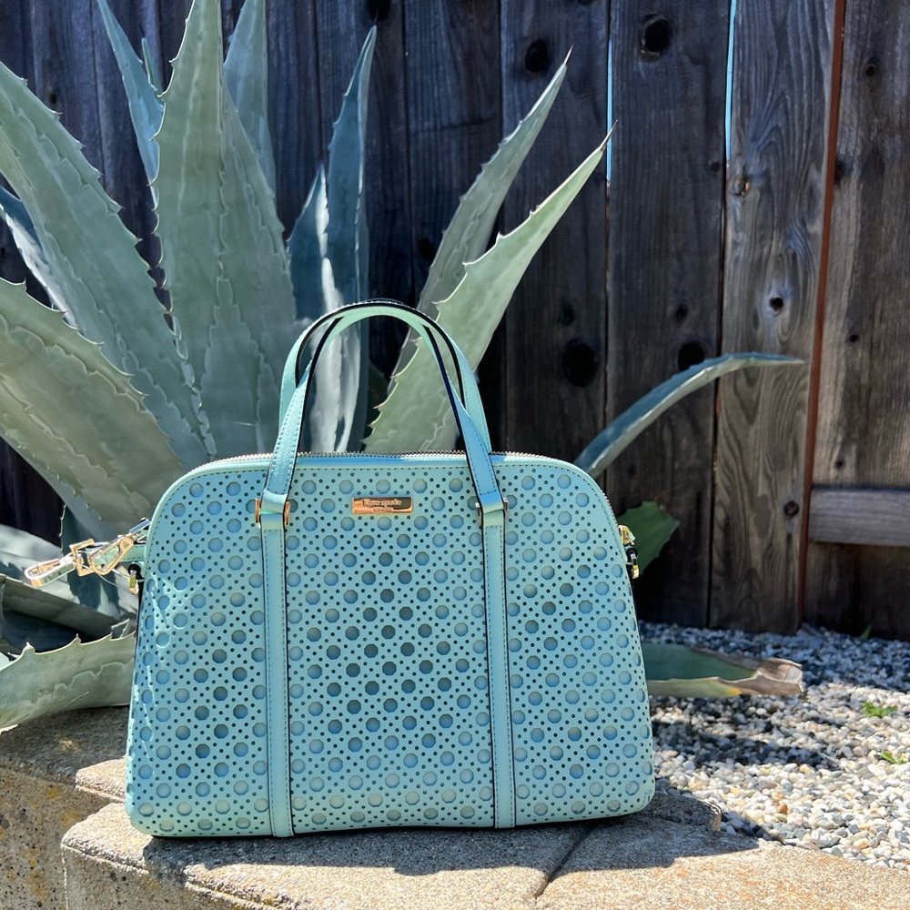 KATE SPADE NEWBURY LANE LASER CUT SATCHEL